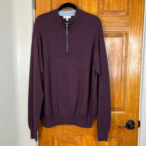 Peter Millar Purple Half-Zip Sweater - Picture 10 of 10